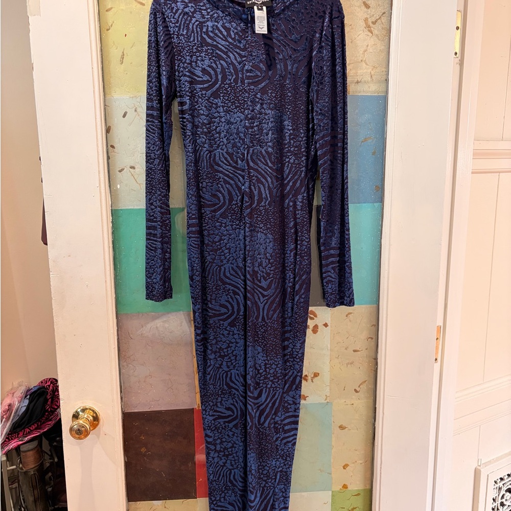 SpiritHoods Blue and Black velvet Garment